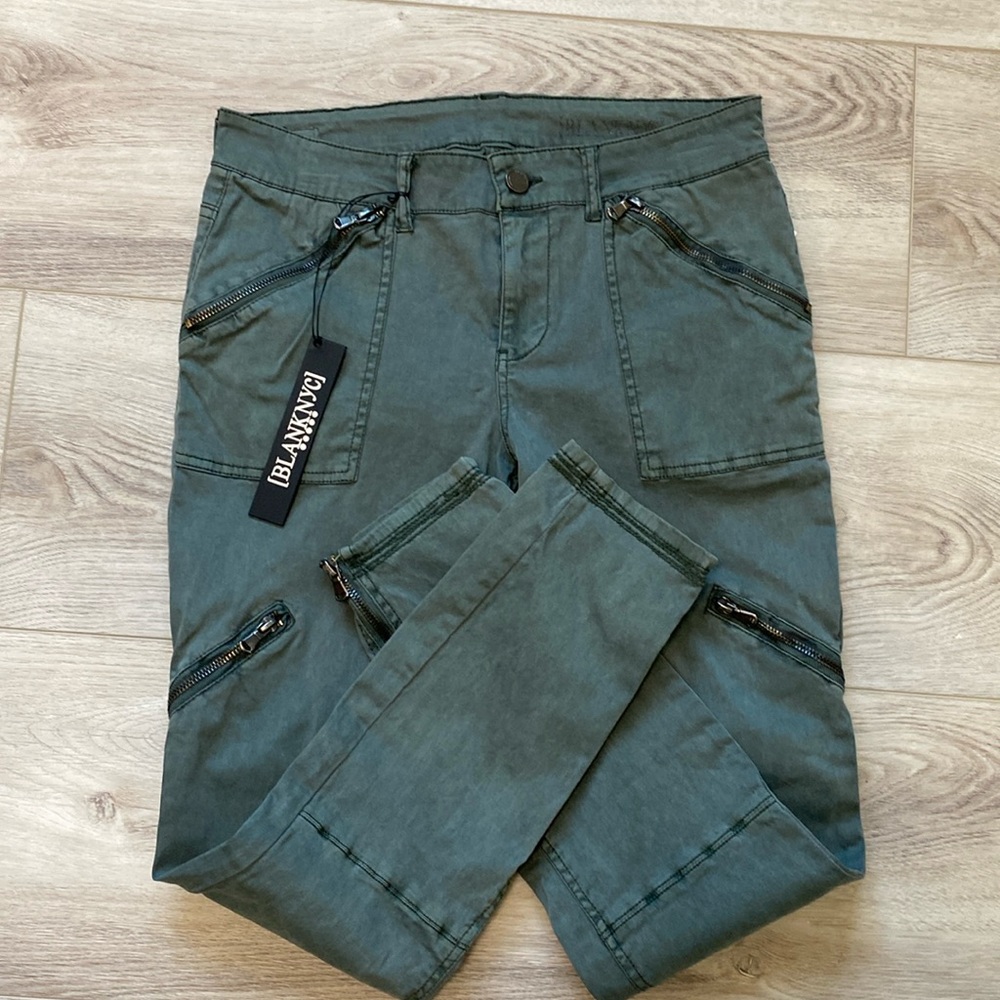BLANKNYC Nordstrom Olive Green Cargo Utility Skinny Moto Pants Women’s Size 28